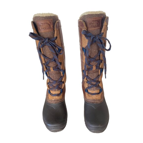 The North Face Insulated Shellista IV Tall Winter Boot W's 10.5 EU 41.5 Tan - Picture 3 of 12